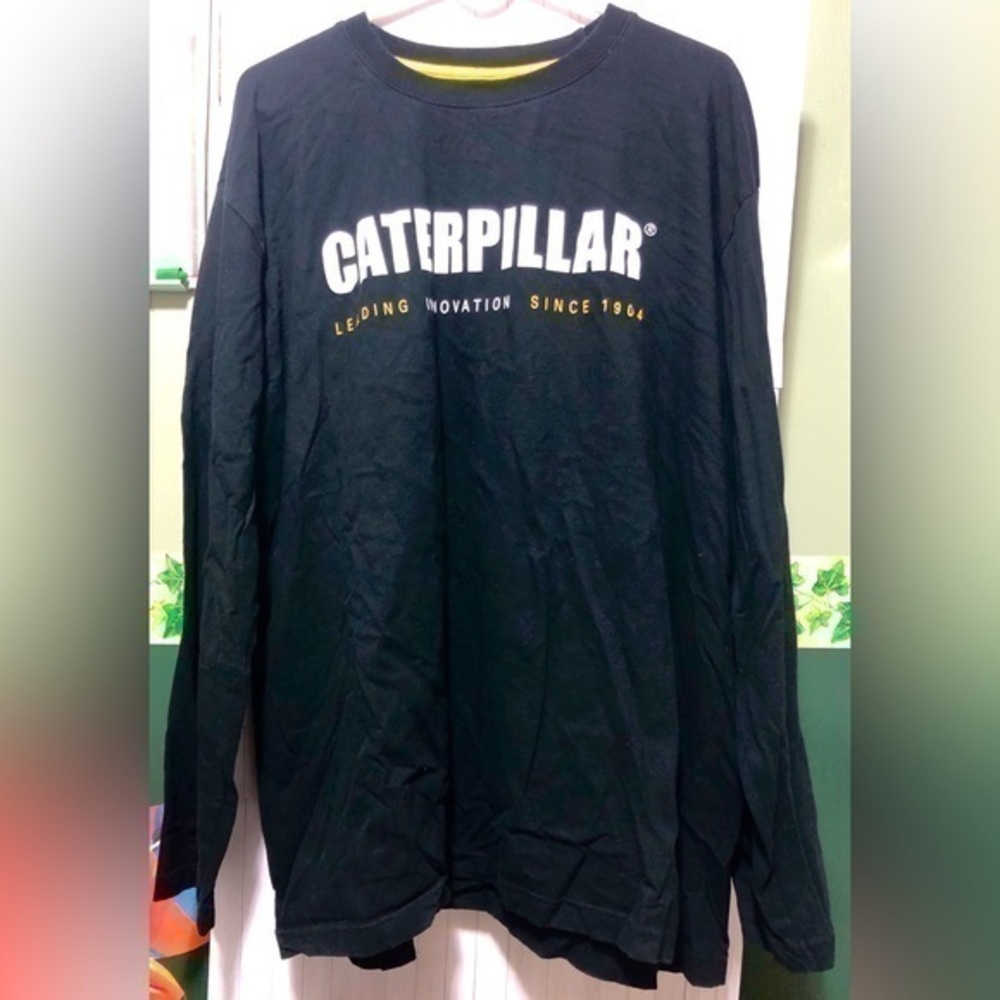 🚦Caterpillar Black Long Sleeve Cotton T-shirt